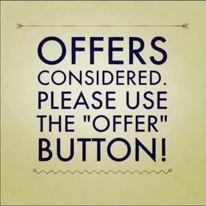 Like item -not the price? Make me an offer😁